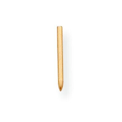 .045 x .500in. Tie Tac Post 14k Yellow Gold YG2525, MPN: YG2525,