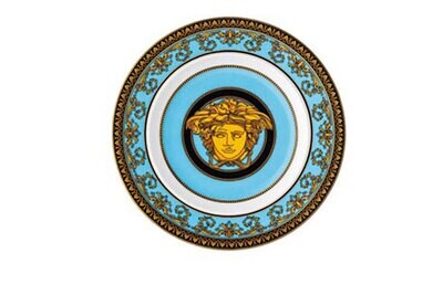 Versace Medusa Colors Celeste Bread &amp; Butter Plate 7 Inch, MPN: 19300-403712-10218, 790955150034