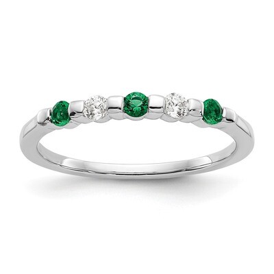 Diamond with Emerald Band 14k White Gold RM3285B-EM-010-WAA, MPN: RM3285B-EM-010-WAA, RM3285B-EM-01…