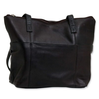 Brown Leather Medium Tote GP6664, MPN: GP6664, 892925155848