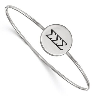 Sigma Sigma Sigma Enameled Slip-on Bangle Sterling Silver SS025SSS-7, MPN: SS025SSS-7, 886774604657