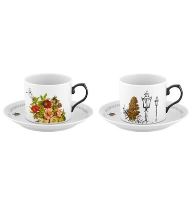 Vista Alegre Petites Histoires Set 2 Tea Cup &amp; Saucers 21135827, MPN: 21135827,