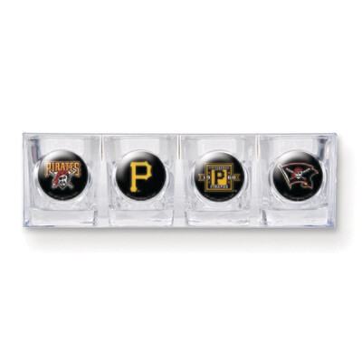 Pirates 4-piece Shot Glass Set GC3563, MPN: GC3563, 737538258428