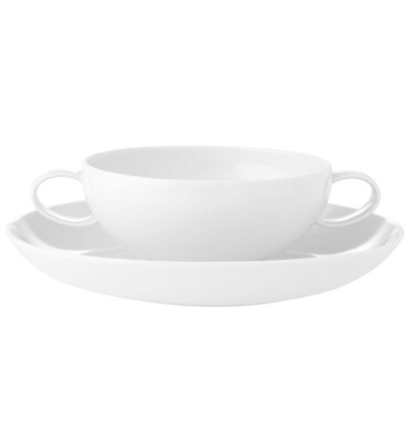 Vista Alegre Domo White Consomme Cup &amp; Saucer, MPN: 21100007,