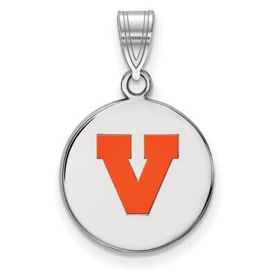 University of Virginia Medium Enamel Disc Pendant Sterling Silver SS076UVA, MPN: SS076UVA, 88677472…