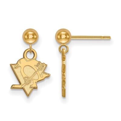 Pittsburh Penguins Earring Dangle Ball 14k Yellow Gold 4Y010PEN, MPN: 4Y010PEN, 886774870212