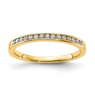 10k Gold CZ Wedding Band RDS2268W/CZ-0YCZ