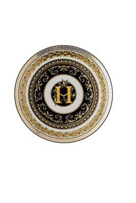 Versace Virtus Alphabet H Bread &amp; Butter Plate 6 2/3 Inch, MPN: 19335-403738-10217, 790955173545