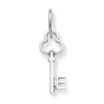 E Key Charm 14k White Gold K3434E, MPN: K3434E, 883957133249