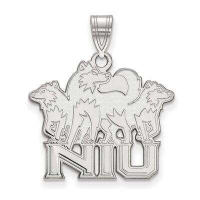Northern Illinois University Large Pendant 10k White Gold 1W020NIU, MPN: 1W020NIU, 886774782485