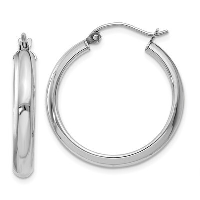 Hoop Earrings 14k white Gold TF575, MPN: TF575, 886774732282