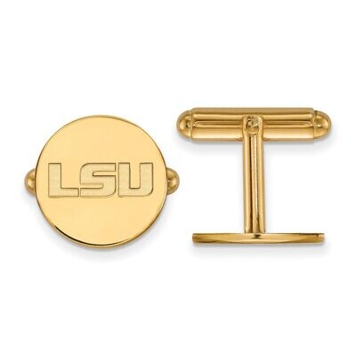 Louisiana State University Cufflinkss 14k Yellow Gold 4Y085LSU, MPN: 4Y085LSU, 886774888880