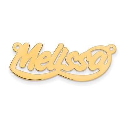 0.013 Gauge Polished Nameplate 10k Gold 10XNA76Y, MPN: 10XNA76Y, 883957587004