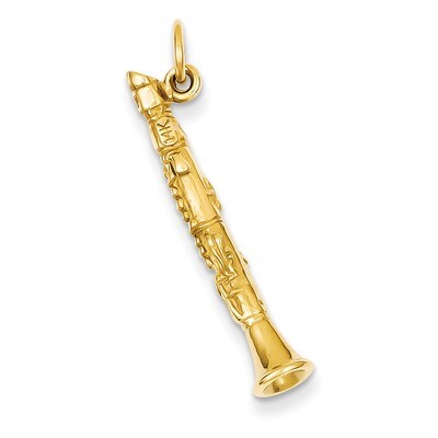3-D Clarinet Charm 14k Gold C1095, MPN: C1095, 883957854991