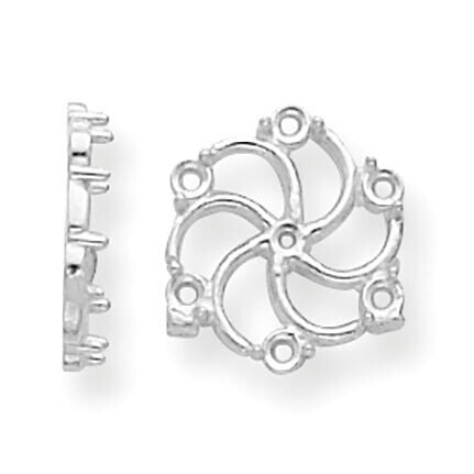 Diamond Earring Jacket Component 14k White Gold WG928, MPN: WG928,