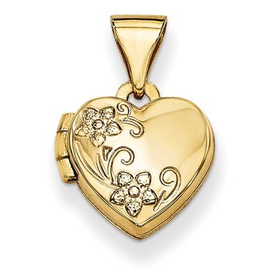 Floral Heart Locket 14k Gold XL62, MPN: XL62, 886774129488