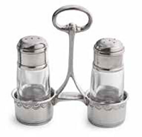 Arte Italica Tavola Tall Salt and Pepper with Caddy TAV6734