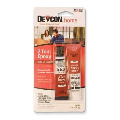 Devcon Home 2 Ton Epoxy Adhesive Two 1/2oz Tubes JT5220, MPN: JT5220, 654207164364