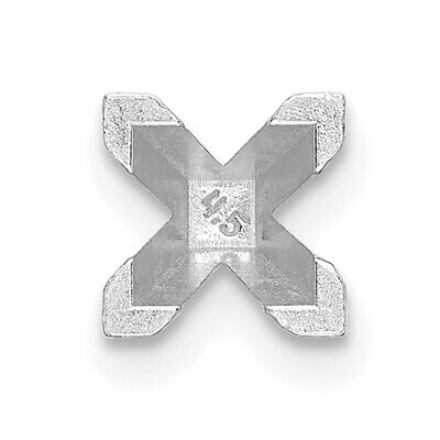 Princess V-End with Peg 3.0mm Setting 14k White Gold WG176, MPN: WG176,