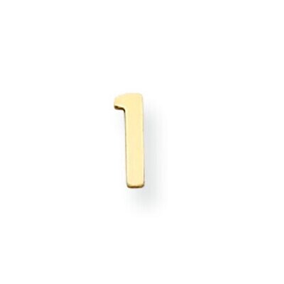 Die Struck Number 1 14k Yellow Gold YG2190, MPN: YG2190,