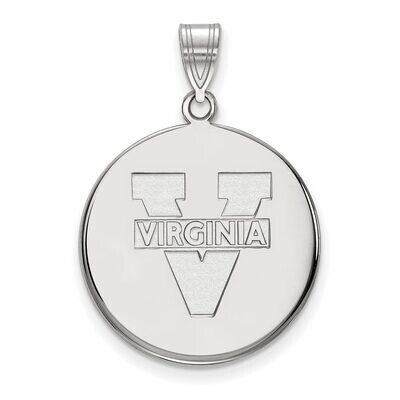 University of Virginia Large Disc Pendant 10k White Gold 1W041UVA, MPN: 1W041UVA, 886774787497