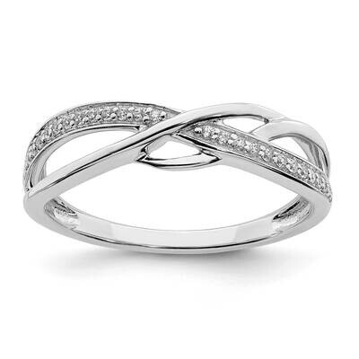 Wavy Design Diamond Ring 14k White Gold Polished RM8448-010-WA, MPN: RM8448-010-WA,