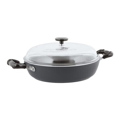 Sambonet Quarzo Nero Nonstick Saute Pan 2 Handles Grey 11 Inch 122 Oz. 3.8 Qts 51015-78, MPN: 51015…