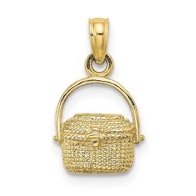 2-D Nantucket Basket Charm 10k Gold 10K7967, MPN: 10K7967,