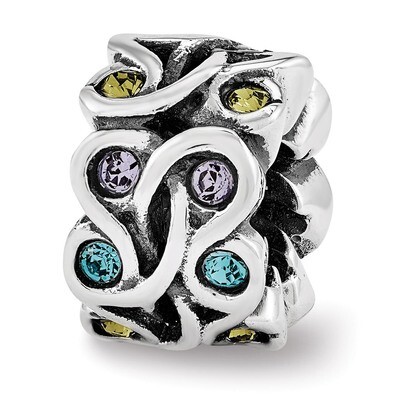 Mandala Spacer Bead - Sterling Silver QRS3473, MPN: QRS3473, 886774963600
