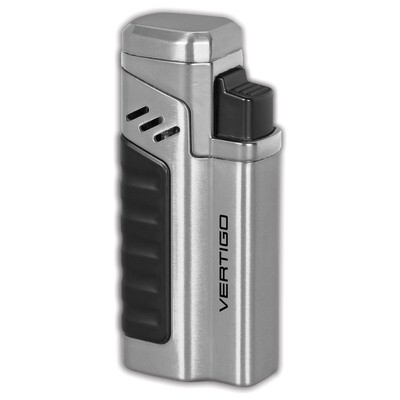Vertigo Renegade Brushed Chrome Quad Flame Torch Lighter GM15405, MPN: GM15405, 894236013541
