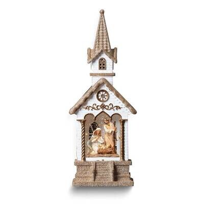 LED Holy Family in Church Snow Lantern GM25641, MPN: GM25641, 89945785869