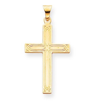 Cross Pendant 14k Gold Solid XR108, MPN: XR108, 886774151557