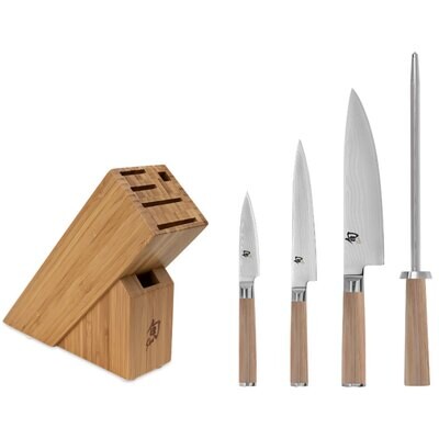 Shun Classic Blonde 5 Piece Starter Block Set DMS0540W, MPN: DMS0540W, 87171058689