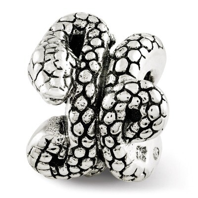 Snake Bead - Sterling Silver QRS2737, MPN: QRS2737, 886774991887