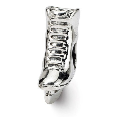 Ice Skate Bead - Sterling Silver QRS346, MPN: QRS346, 883957722504