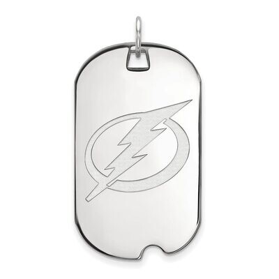 Tampa Bay Ligtning Large Dog Tag 10k White Gold 1W025LIG, MPN: 1W025LIG, 886774734064