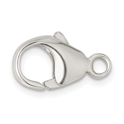16.1 x 8.6mm Fancy Lobster with Jump Ring Clasp Sterling Silver SS3394, MPN: SS3394,