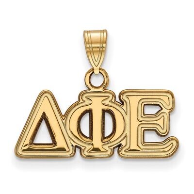 Delta Phi Epsilon Small Pendant Gold-plated Silver GP002DPH, MPN: GP002DPH, 886774892450