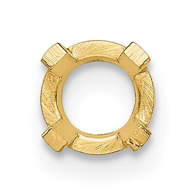 Round 4-Prong Low Base .03ct. Setting 14k Yellow Gold YG107, MPN: YG107,