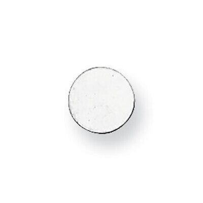 Round Stamping Sterling Silver Rhodium-plated SS1002, MPN: SS1002,