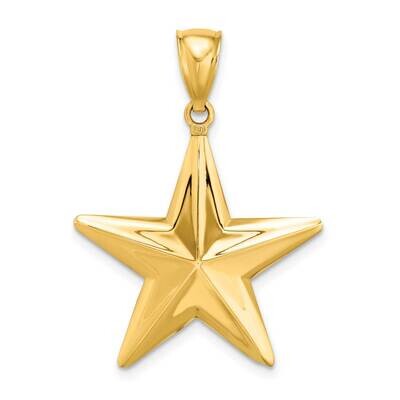 Nautical Star Charm 14k Gold 3-D K7335, MPN: K7335, 637218130931