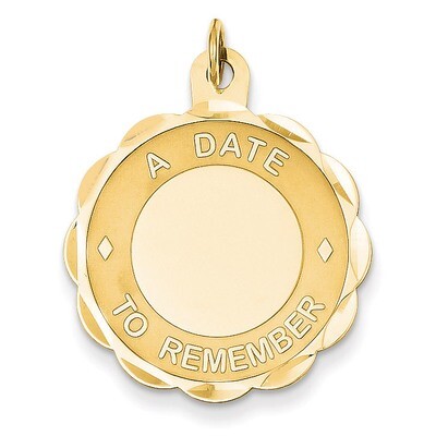 A Date to Remember Charm 14k Gold XAC553, MPN: XAC553, 191101376313