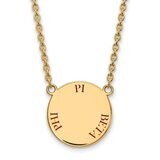 Pi Beta Phi Small Enameled Pendant with 18 Inch Chain Gold-plated Silver GP015PBP-18, MPN: GP015PBP…