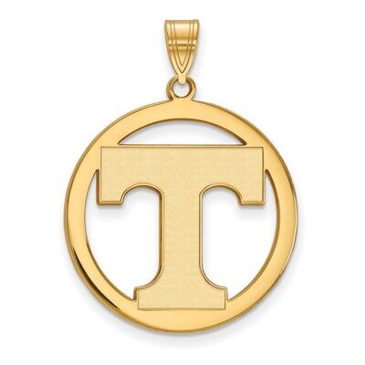 University of Tennessee L Pendant in Circle Gold-plated Silver GP034UTN, MPN: GP034UTN, 886774937045