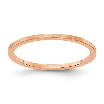 1.2mm Flat Satin Stackable Band 10K Rose Gold 1STK23-120R, MPN: 1STK23-120R, 191101583223