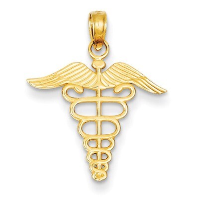 Caduceus Charm 14k Gold K4935, MPN: K4935, 637218014590