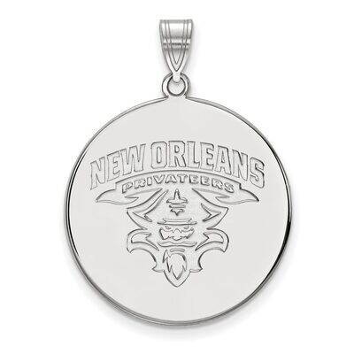 University of New Orleans x-Large Disc Pendant Sterling Silver SS022UNO, MPN: SS022UNO, 886774714219