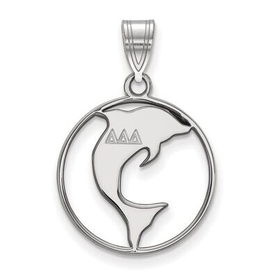 Delta Delta Delta Small Circle Pendant Sterling Silver SS041DDD, MPN: SS041DDD, 886774608693