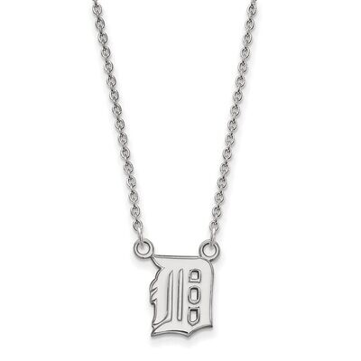 Detroit Tigers Small Pendant with Necklace Sterling Silver SS015TIG-18, MPN: SS015TIG-18, 886774627…