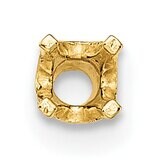 Round 4-Prong High Base .02ct. Setting 14k Yellow Gold YG109, MPN: YG109,